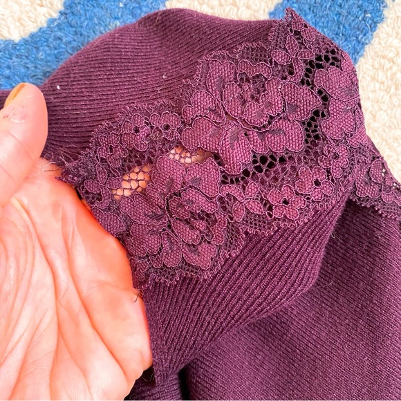 🍇 ORSAY PURPLE LACE WOVEN LONG SLEEVE DRESS! - Picture 8 of 14